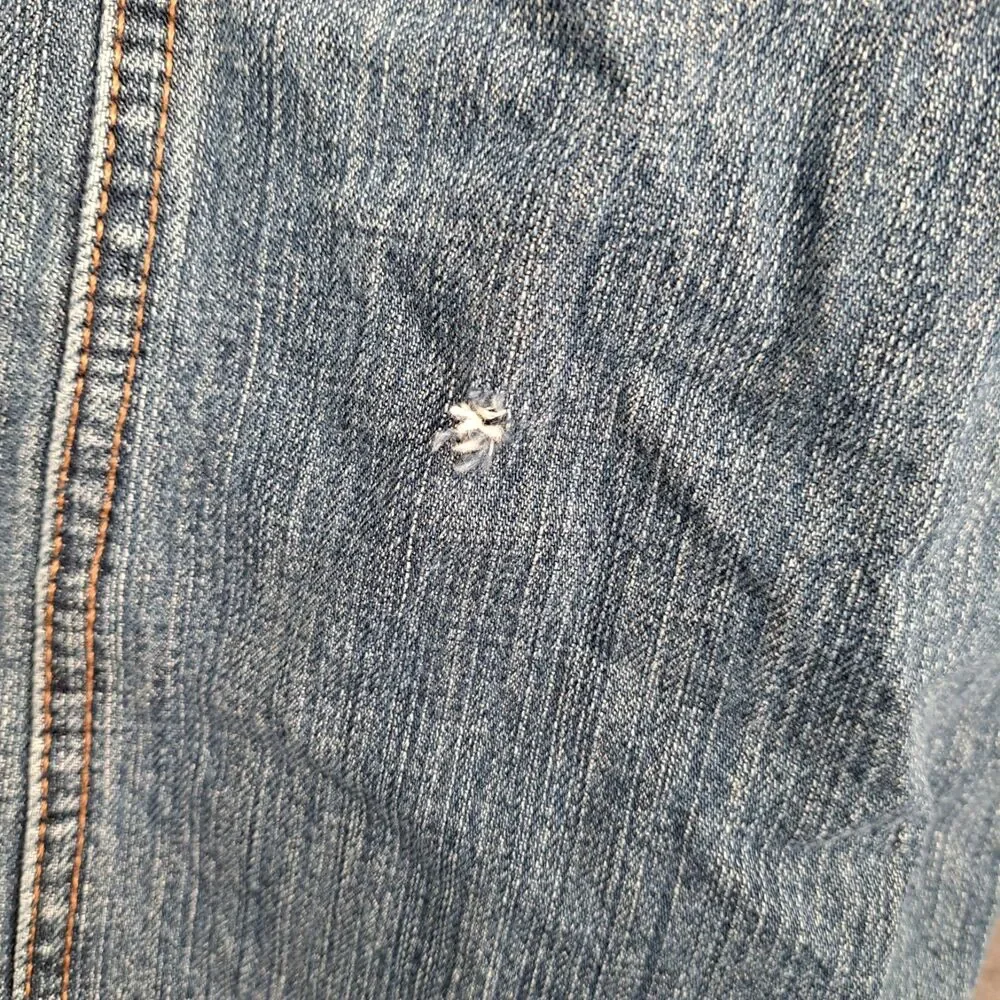 Wrangler Retro Slim Straight Jeans Mens 38x33* Medium Wash Stretch Denim Western
